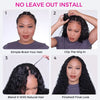 Water Wave V Part Wig No Leave Out Human Hair Super Easy Install