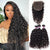 upretty hair water wave 3 bundles with 5x5 hd lace closure