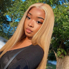honey blonde straight hair lace wig