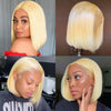blonde bob closure wig