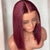 99j burgundy lace front bob wig