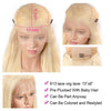 Blonde 13x4 Lace Front Human Hair Wigs Straight Hair 180% Density - uprettyhair
