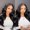 Real Human Hair Body Wave 5x5 Lace Closure Wigs Natural Black Hair Wigs - uprettyhair