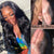 body wave glueless closure wig