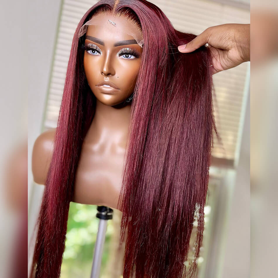 99J Human Hair Straight/Body Wave Glueless 5x5 HD Lace Closure Wig –  uprettyhair