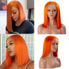 Straight Colored 13x4 Lace Front Bob Wigs 180% Density - uprettyhair