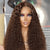 dark brown curly hair lace wig