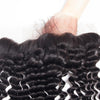 Brazilian Deep Wave Weave 13x4 Lace Frontal Closure Human Hair Extensions - uprettyhair