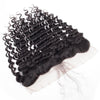 Brazilian Deep Wave Weave 13x4 Lace Frontal Closure Human Hair Extensions - uprettyhair