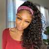 Half Headband Wigs Curly Hair Wigs Deep Wave For African American - uprettyhair