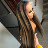 Highlight 1B/30 Straight Hair 13x4 Pre Colored Human Hair Lace Wig - uprettyhair