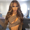 Highlight P4/27 Pre Colored Body Wave 13x4 Lace Front Wig For Black Women - uprettyhair
