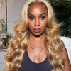 honey blonde body wave lace wig
