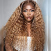 water wave honey blonde lace wigs
