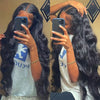 body wave long inch hd lace wig