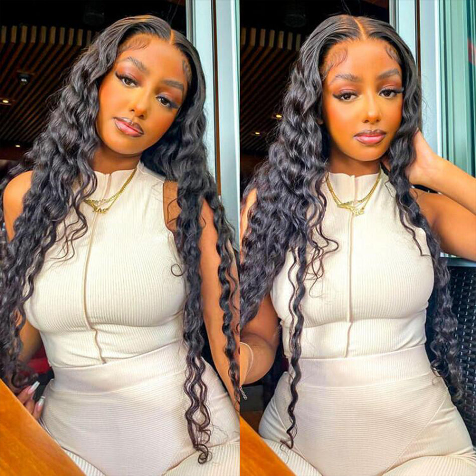 HD Lace 250% High Density Loose Deep Wave Human Hair 13x4  display picture 3