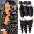 Loose Wave Weave 3 Bundles With 13x4 Lace Frontal Glueless Human Virgin Hair - uprettyhair