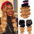 T1B/27 Color Ombre Hair 3pcs Body Weave Wave Human Hair With 4x4 Lace Closure - uprettyhair