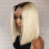 blonde ombre lace front bob wig - uprettyhair