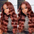 reddish brown body wave hd lace wig