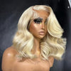 short blonde body wave 13x4 lace front wig - uprettyhair