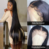 Affordable Long Wigs Customized 26-40 Inches Straight Human Hair 13×4 Lace Front Wig - uprettyhair