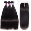 Straight Human Hair 3 Bundle Deals With 4x4 Closure Wholesale Virgin Hair - uprettyhair