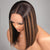 Straight Short Bob MIX Color Highlight 13x4 Lace Front Wigs 150% Density - uprettyhair
