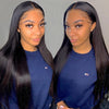 360 Human Hair Wigs Straight Hair 180% Density Swiss Lace Wigs - uprettyhair