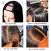 Affordable 2''x4'' U Part Wigs Brazilian Human Hair Wig Curly U Part Wigs - uprettyhair