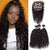 Water Wave 3 Bundles with 5x5 Lace Closure Wet and Wavy Hair Natural Wave