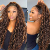 Highlight Wigs Water Wave 13x4 Lace Front Wig Natural Wave Ombre Wigs - uprettyhair