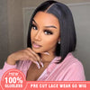 wear go pre cut lace 5x6 glueless bob wig